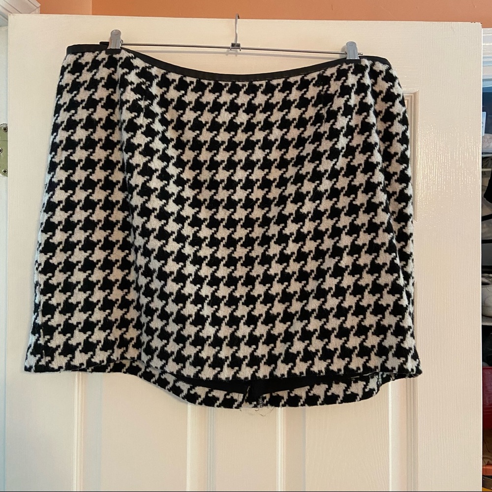 Vintage Talbots Miniskirt mini skirt size 24 24W 22 22W Houndstooth